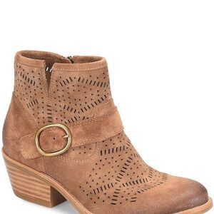Sofft Adriana Perforated Suede Booties